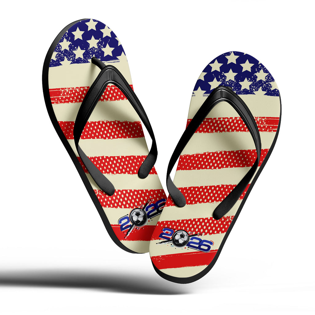 Custom United States 2026 World Cup Sneakers DIY Country Flag Running Shoes Lightweight Sport Shoes Gift for Football Fans Personalized Team Name and Logo FN058-F028041-3