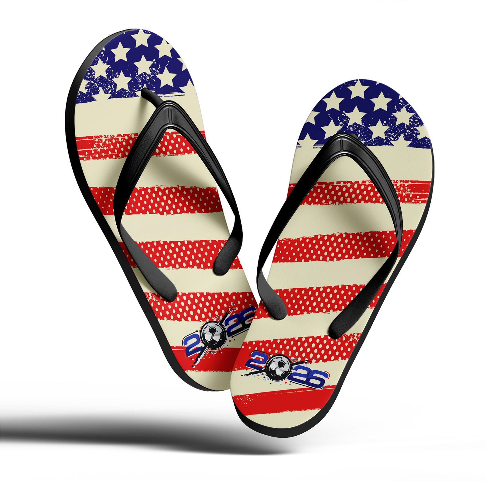 Custom United States 2026 World Cup Sneakers DIY Country Flag Running Shoes Lightweight Sport Shoes Gift for Football Fans Personalized Team Name and Logo FN058-F028041-3