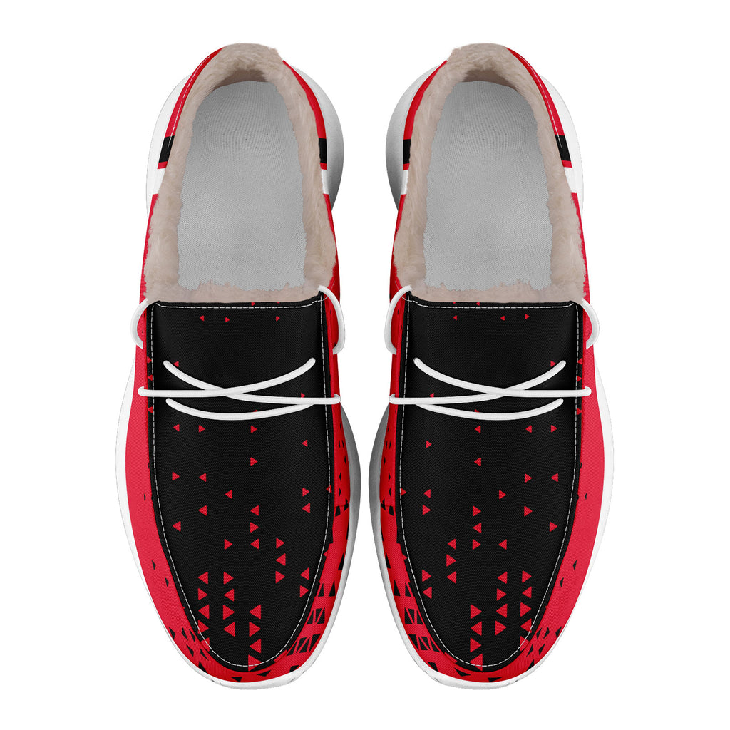 Custom Red Black Kansas City Shoes Personalized Sneaker FN042-D020279-18