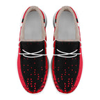 Custom Red Black Kansas City Shoes Personalized Sneaker FN042-D020279-18