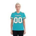 Custom Cyan Classic Style Personalized Authentic Football Jersey FBJ02-bd0a70ba