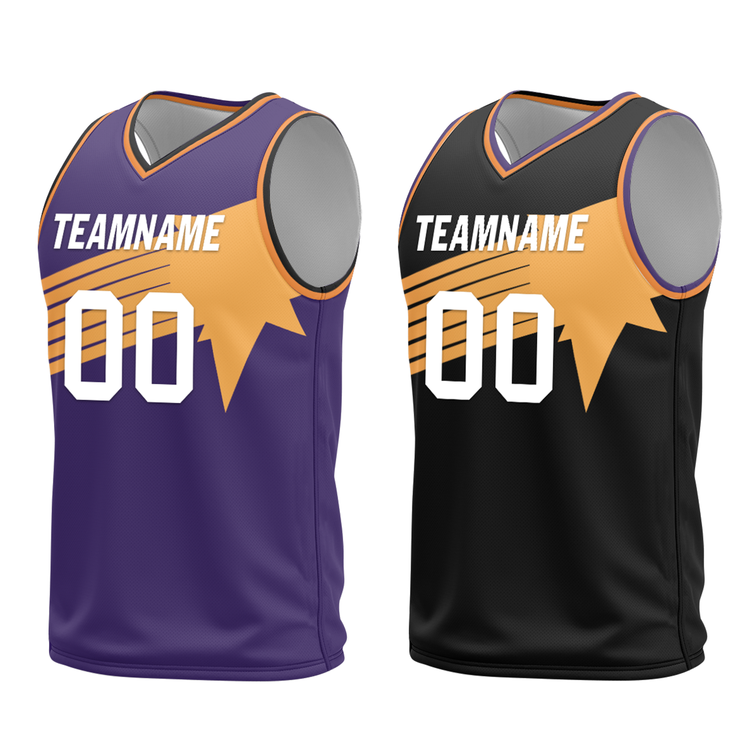Custom Purple Black Classic Style Reversible Basketball Uniform Personalized Ordinary BBJR-D017058