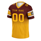 Custom Red Yellow Washington Personalized Authentic Football Jersey FBJ02-D020249-31