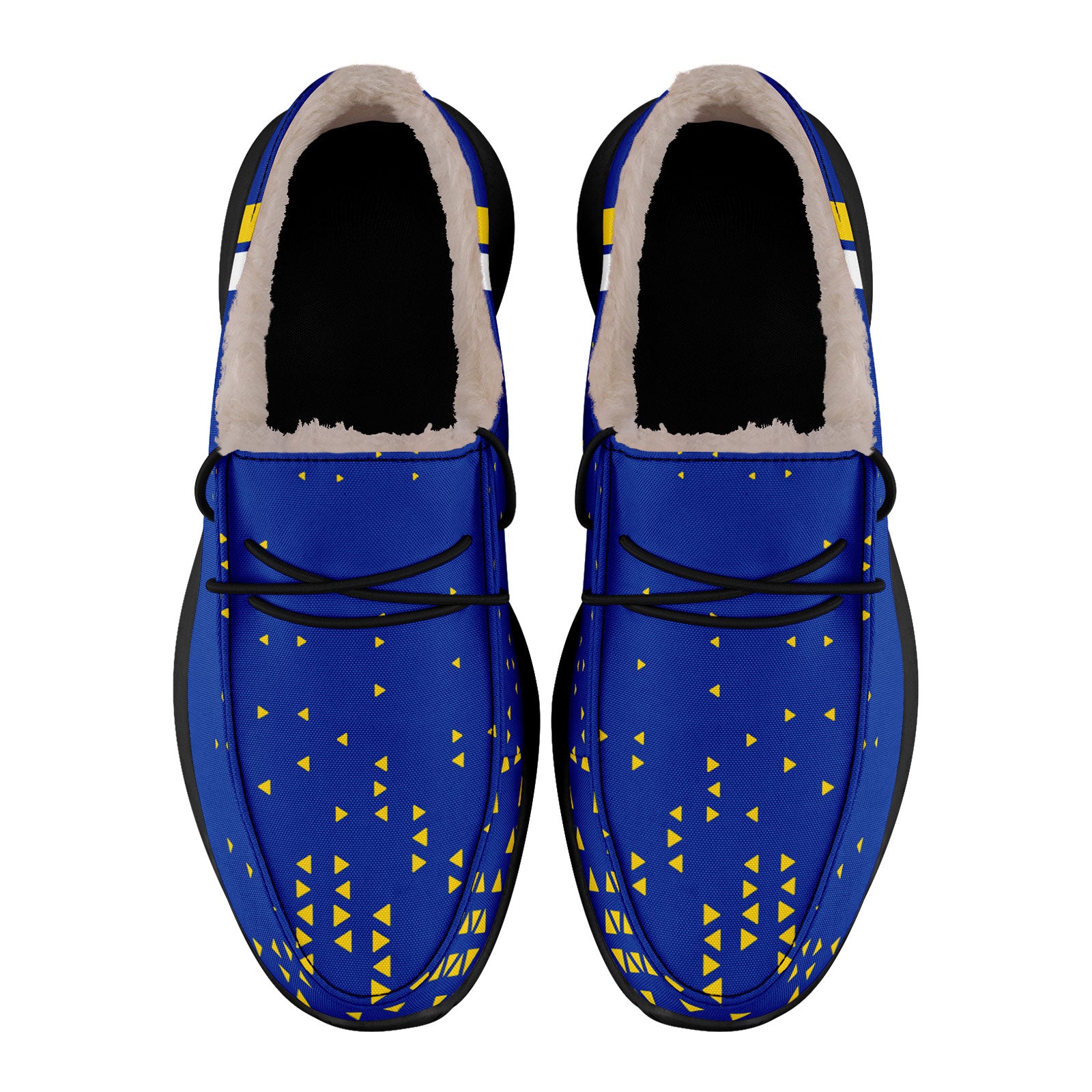 Custom Blue Yellow Los Angeles Shoes Personalized Sneaker FN042-D020279-15