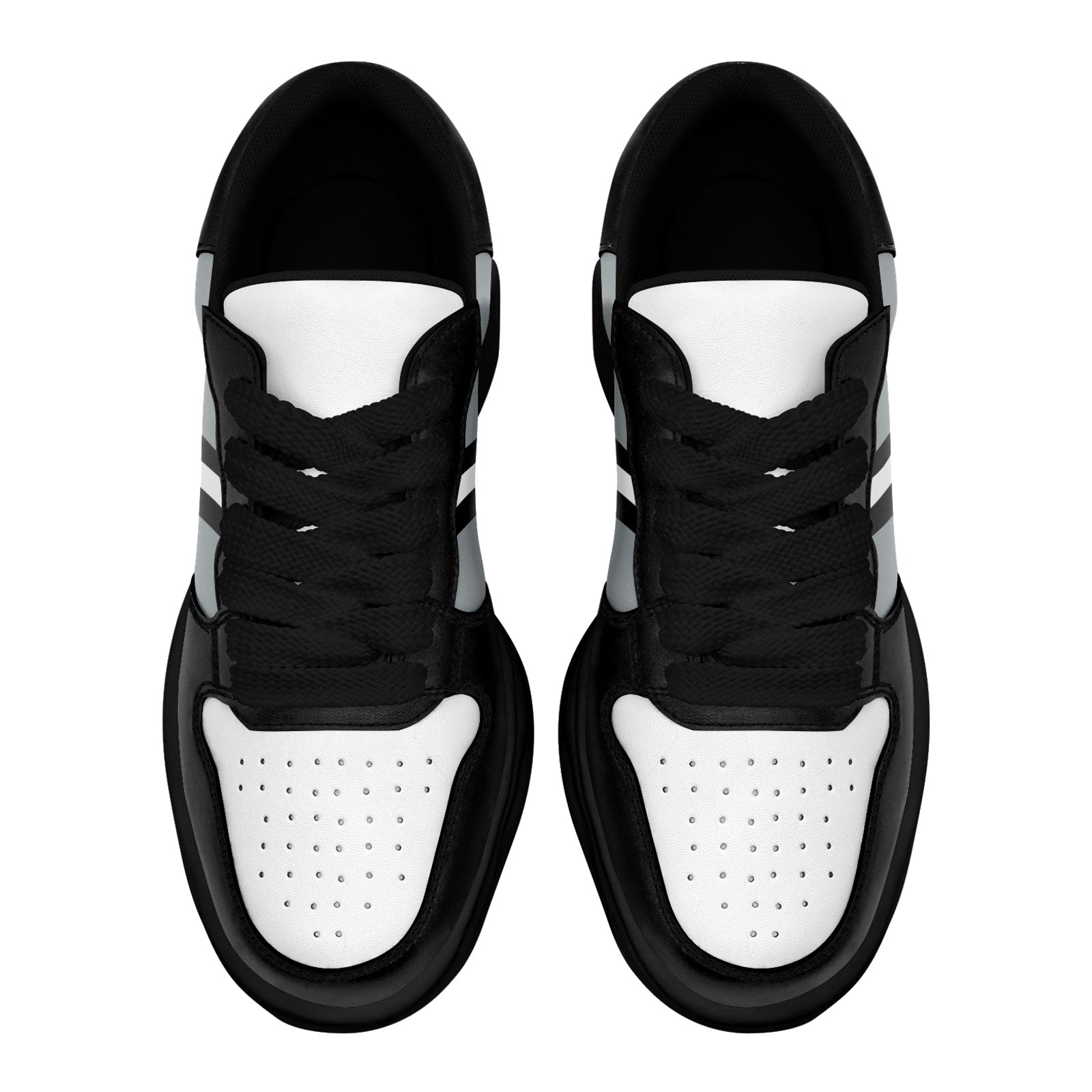 Custom Black Gray Las Vegas Shoes Personalized Sneaker FN032-D020389-20