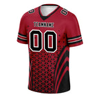 Custom Red Black Georgia Personalized Authentic Football Jersey FBJ02-D023033-3