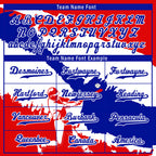 Custom Red White Navy Blue Dominican Republic Flag Personalized Authentic Baseball Jersey BSBJ01-E06022-2
