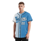 Custom White Blue Gradient Fashion Personalized Authentic Baseball Jersey BSBJ01-D0a7aaa