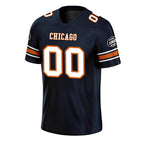 Custom Navy Chicago Personalized Authentic Football Jersey FBJ02-D020256-4
