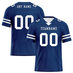 Custom Blue Classic Style Personalized Authentic Football Jersey FBJ02-bd0a70bf