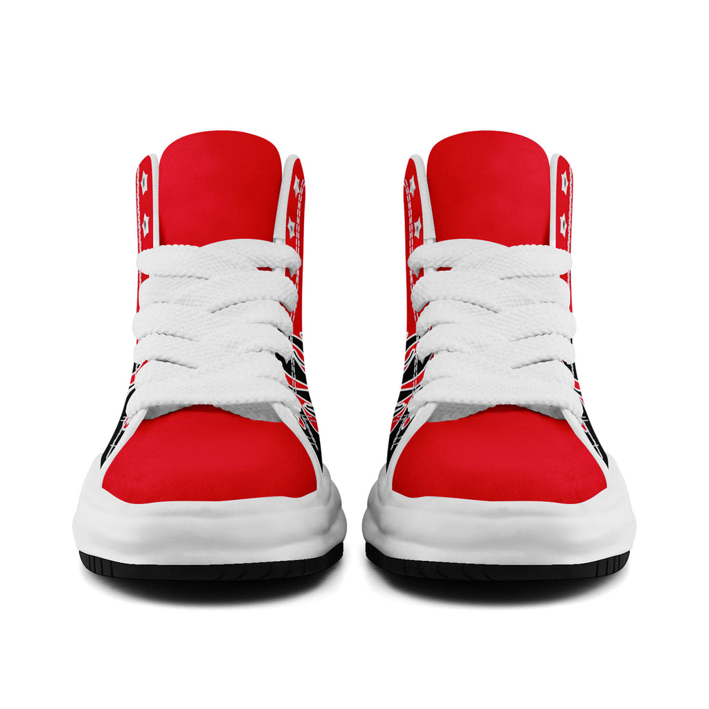 Custom Red Blue Houston Firesoul Shoes Personalized Sneaker FN039-D020272-12
