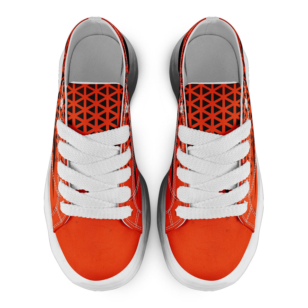 Custom Black Orange Ohio Shoes Personalized Sneaker FN038-D023003-6 Custom Online