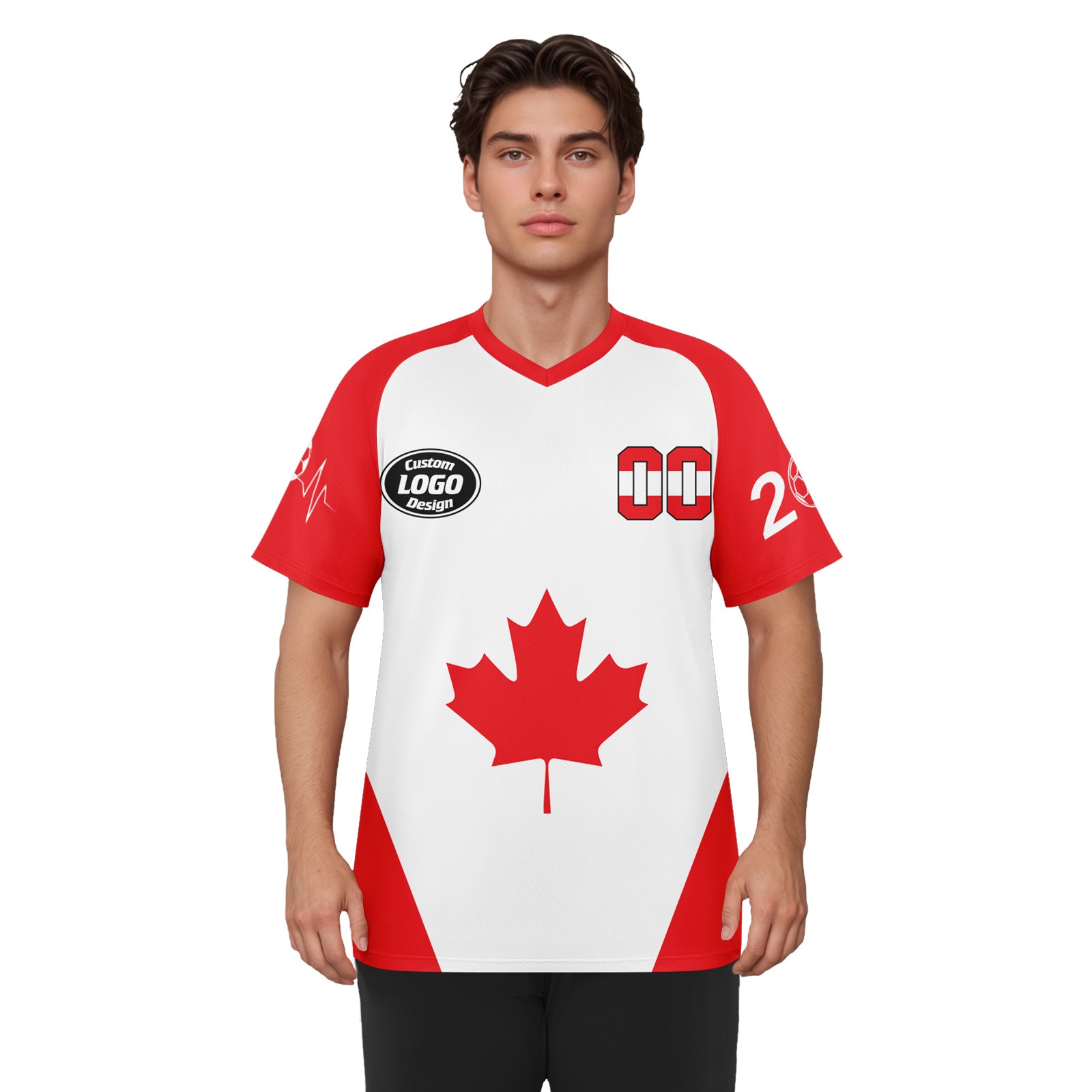Custom Canada 2026 World Cup Football Shirt Customized Soccer Jersey for Fans Add Your Name & Number FZ190-F023094-4