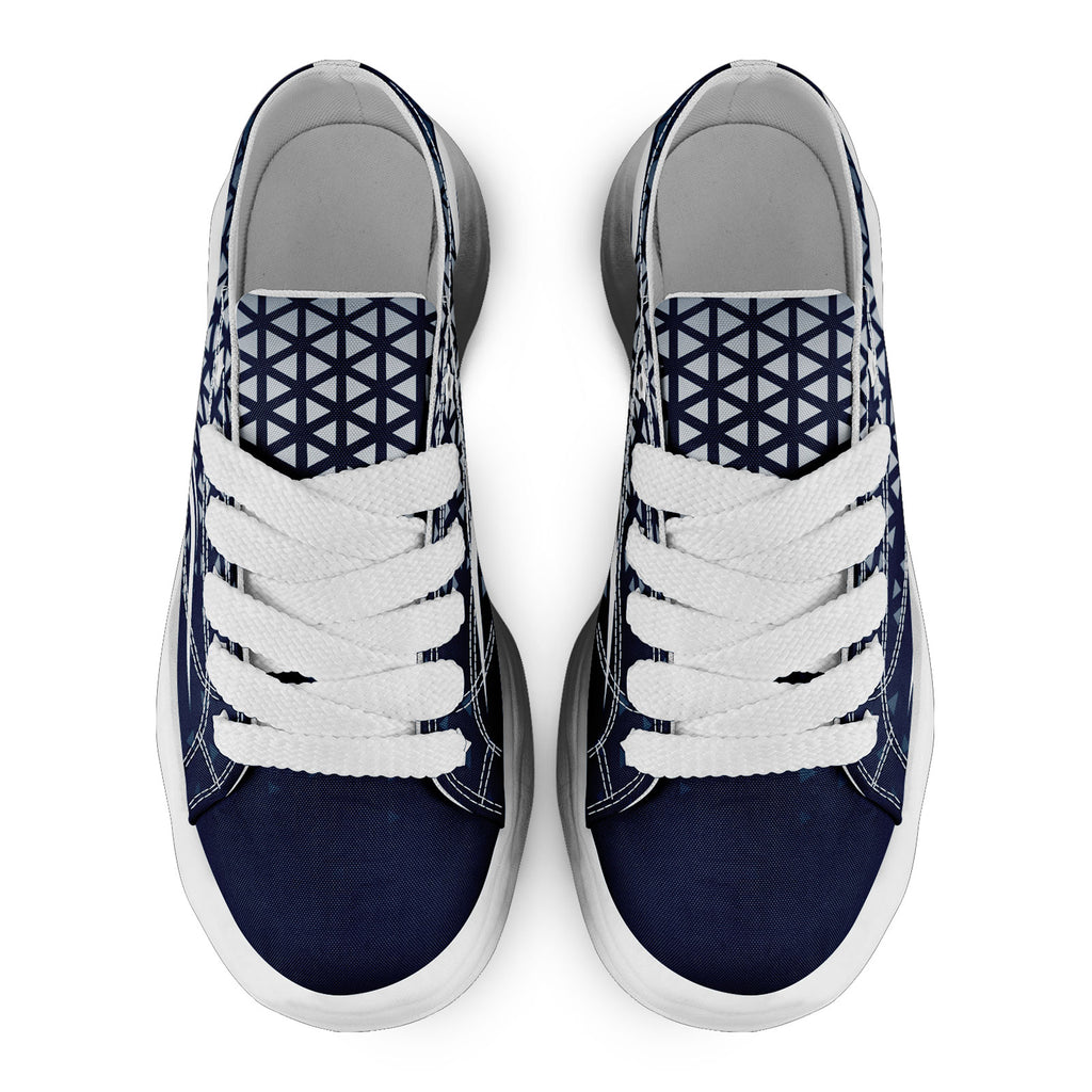 Custom Blue White Texas Football Jersey and Sports Shoes Combo Offer Personalized Combo ZH-D023031-9