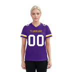 Custom Purple Classic Style Personalized Authentic Football Jersey FBJ02-bd0a7009