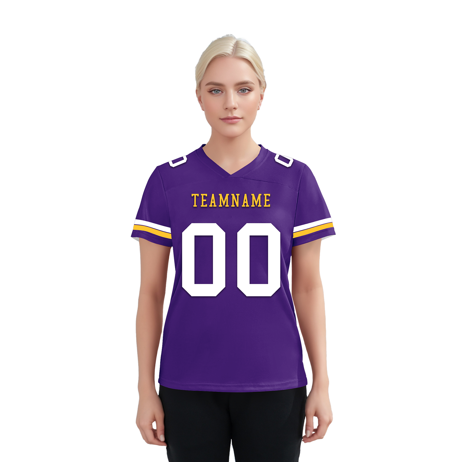 Custom Purple Classic Style Personalized Authentic Football Jersey FBJ02-bd0a7009