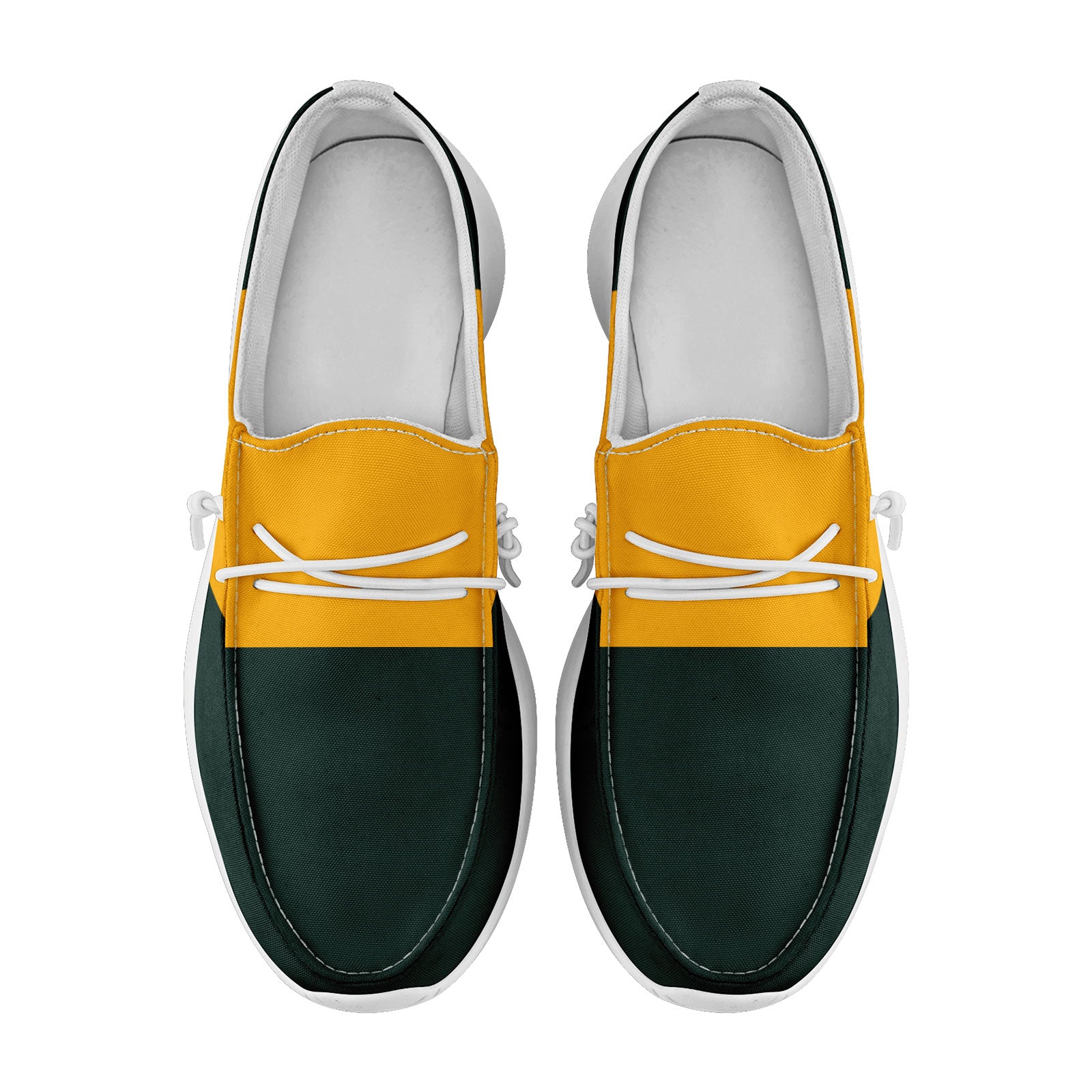 Custom Green Yellow Green Bay Jacket and Sports Shoes Combo Offer Personalized Combo ZH-D020294-13