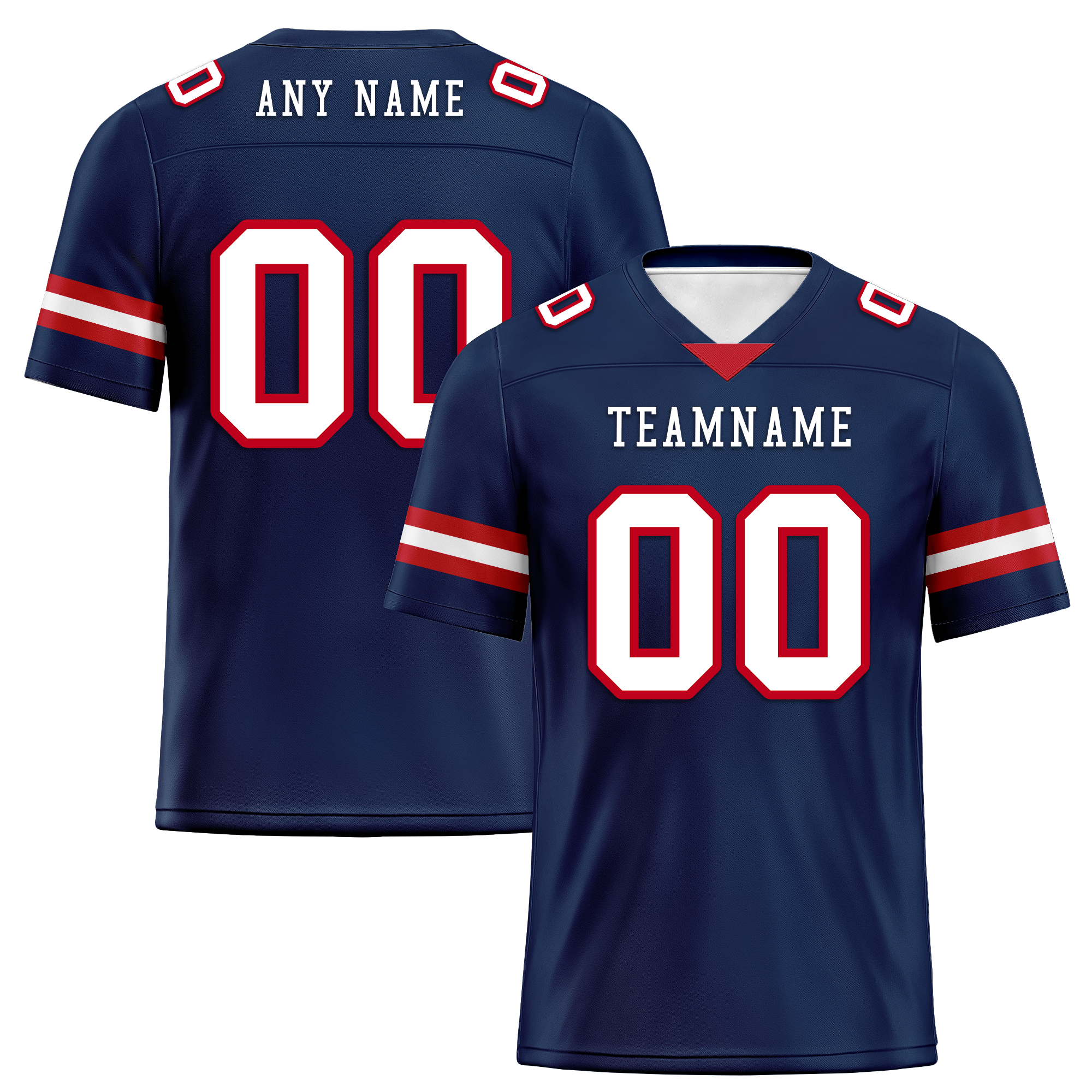 Custom Blue Classic Style Personalized Authentic Football Jersey FBJ02-bd0a70b0