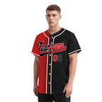 Custom Red Black Gradient Fashion Personalized Authentic Baseball Jersey BSBJ01-D0a707a