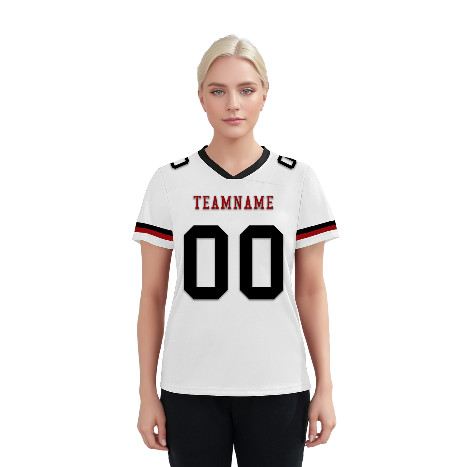 Custom White Black Classic Style Personalized Authentic Football Jersey FBJ02-bd0a700b