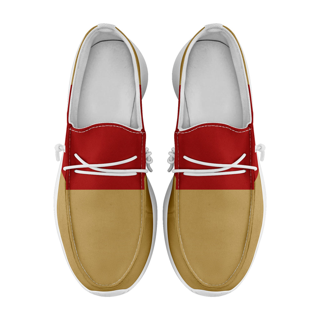 Custom Red Yellow San Francisco Jacket and Sports Shoes Combo Offer Personalized Combo ZH-D020294-25