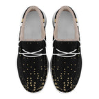 Custom Black Yellow New Orleans Shoes Personalized Sneaker FN042-D020279-19