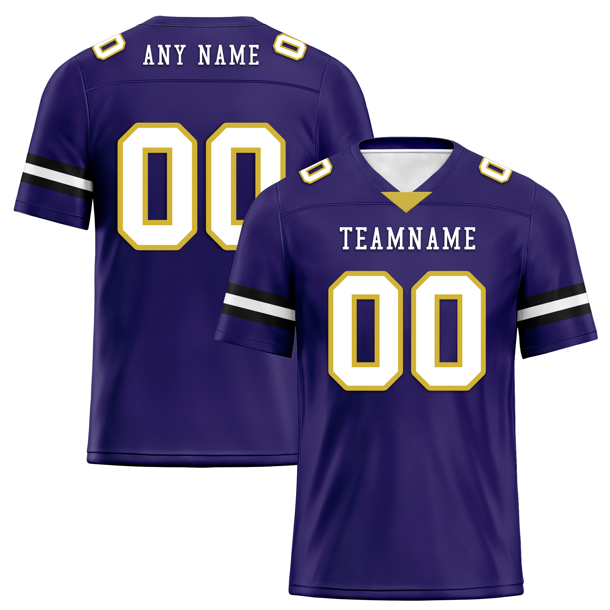 Custom Purple Classic Style Personalized Authentic Football Jersey FBJ02-bd0a70cb