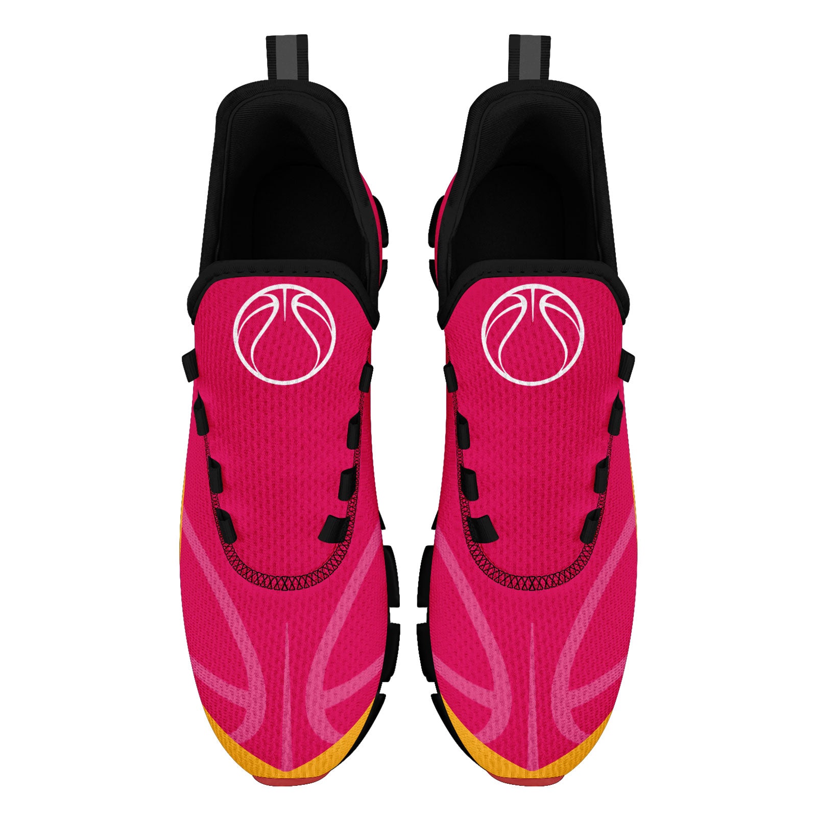 Custom Pink Yellow Maxsoul Shoes Personalized Sneaker FN003XD-D020391-20