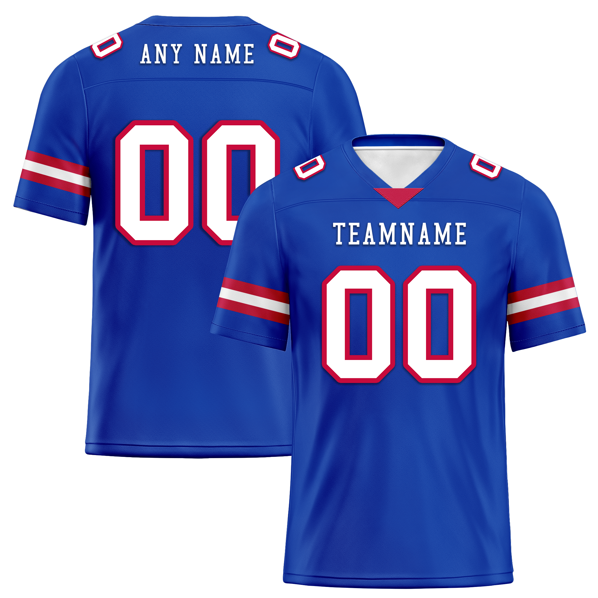Custom Blue Classic Style Personalized Authentic Football Jersey FBJ02-bd0a70ca