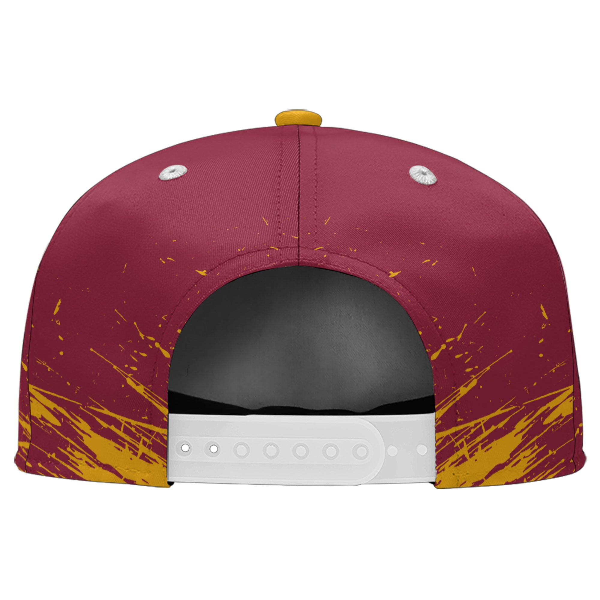 Custom Red Yellow Arizona Hat Sport Design Cap Stitched Adjustable Personalized PR067B-D020261-1