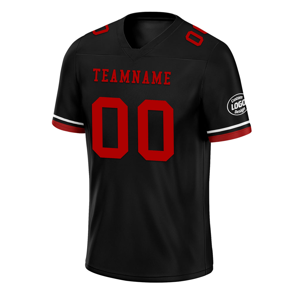 Custom Black Red Arizona Football Jersey and Firesoul Sports Shoes Combo Offer Personalized Combo ZH-D020273-1