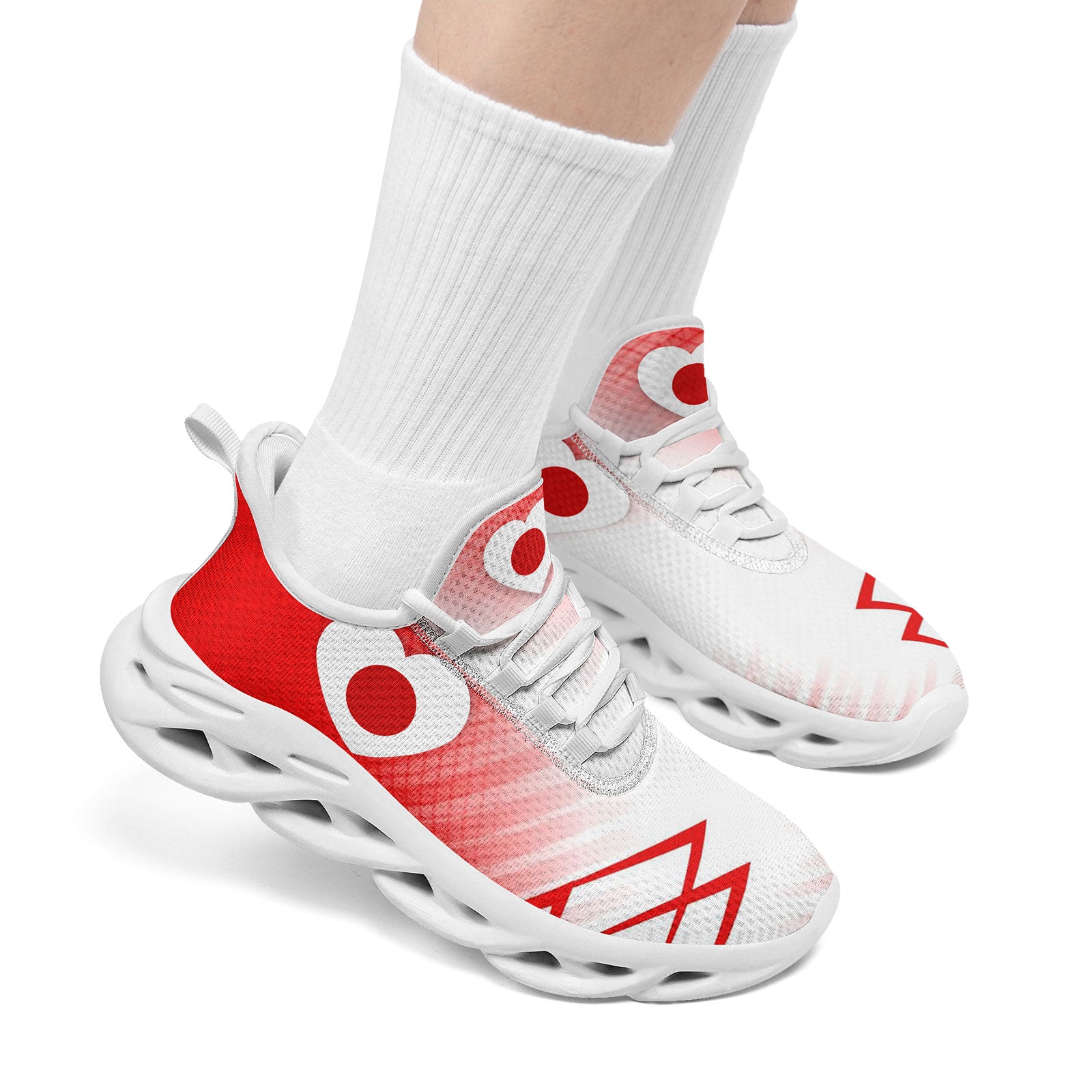 Custom Japan 2026 World Cup Sneakers DIY Country Flag Running Shoes Lightweight Sport Shoes Gift for Football Fans Personalized Team Name and Logo FN003-F025044-10