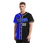 Custom Blue Black Gradient Fashion Personalized Authentic Baseball Jersey BSBJ01-D0a709e