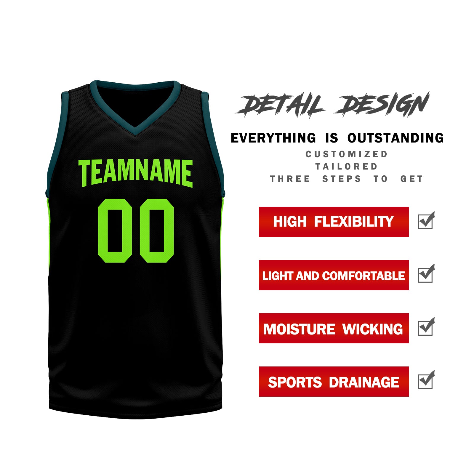 Custom Dark Lemon Green City Edition Personalized Sports Uniform Authentic Basketball Jersey BBJ01-D06101-2