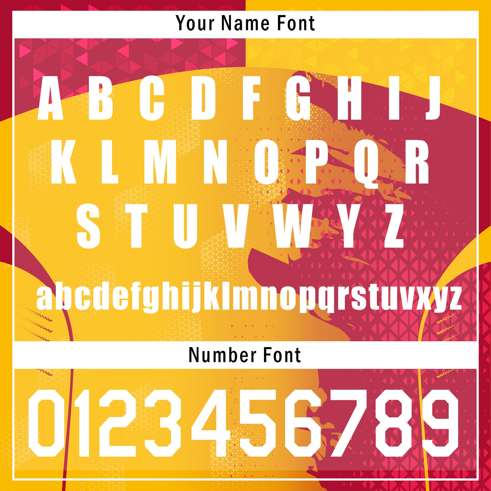 Custom Red Yellow Soccer Sets Jersey Personalized SCJ101-D020210-3