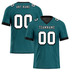 Custom Dark Green Black Philadelphia Personalized Authentic Football Jersey FBJ02-E0601-5