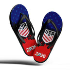 Custom United States 2026 World Cup Sneakers DIY Country Flag Running Shoes Lightweight Sport Shoes Gift for Football Fans Personalized Team Name and Logo FN058-F028041-2
