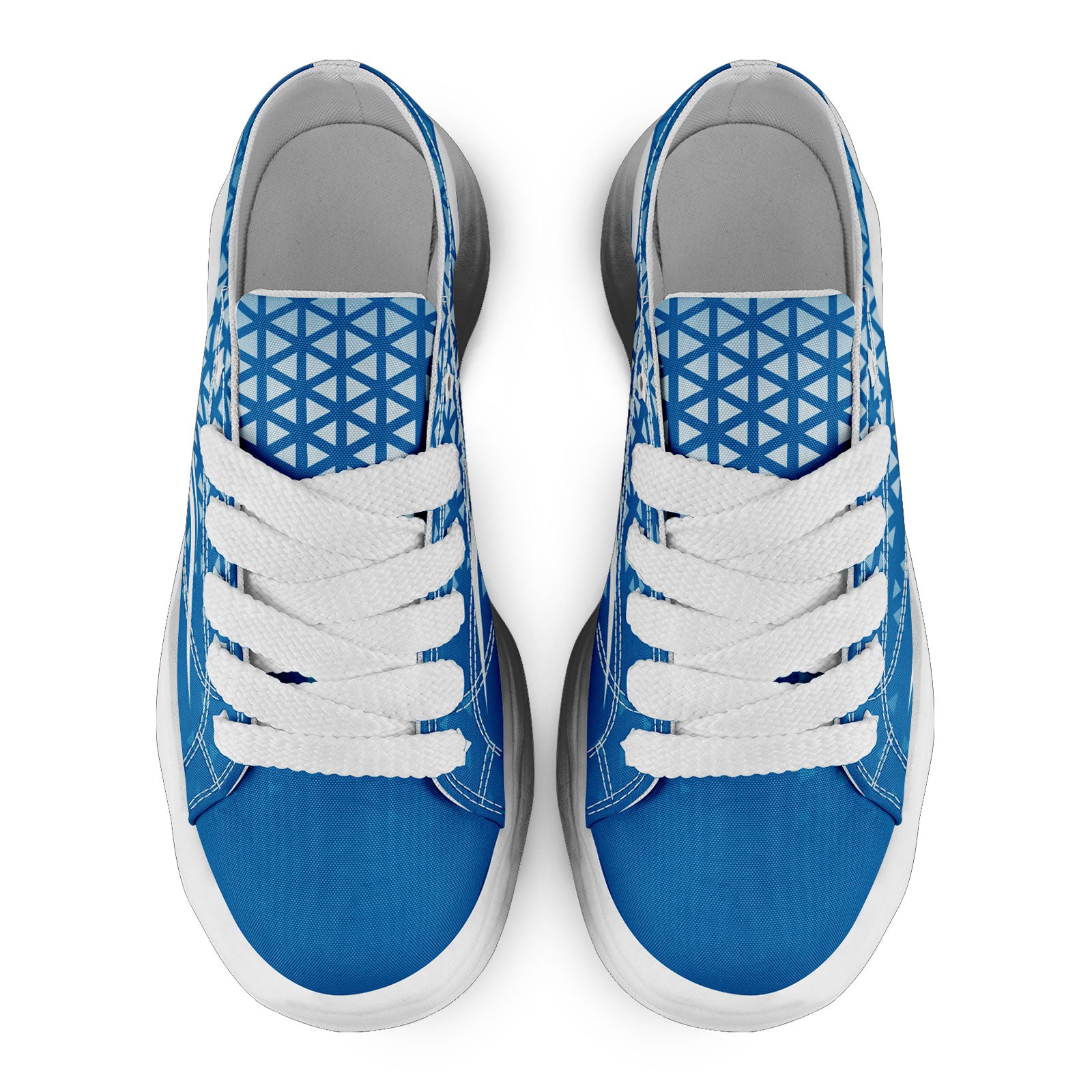 Custom Blue White Michigan Football Jersey and Sports Shoes Combo Offer Personalized Combo ZH-D023031-11