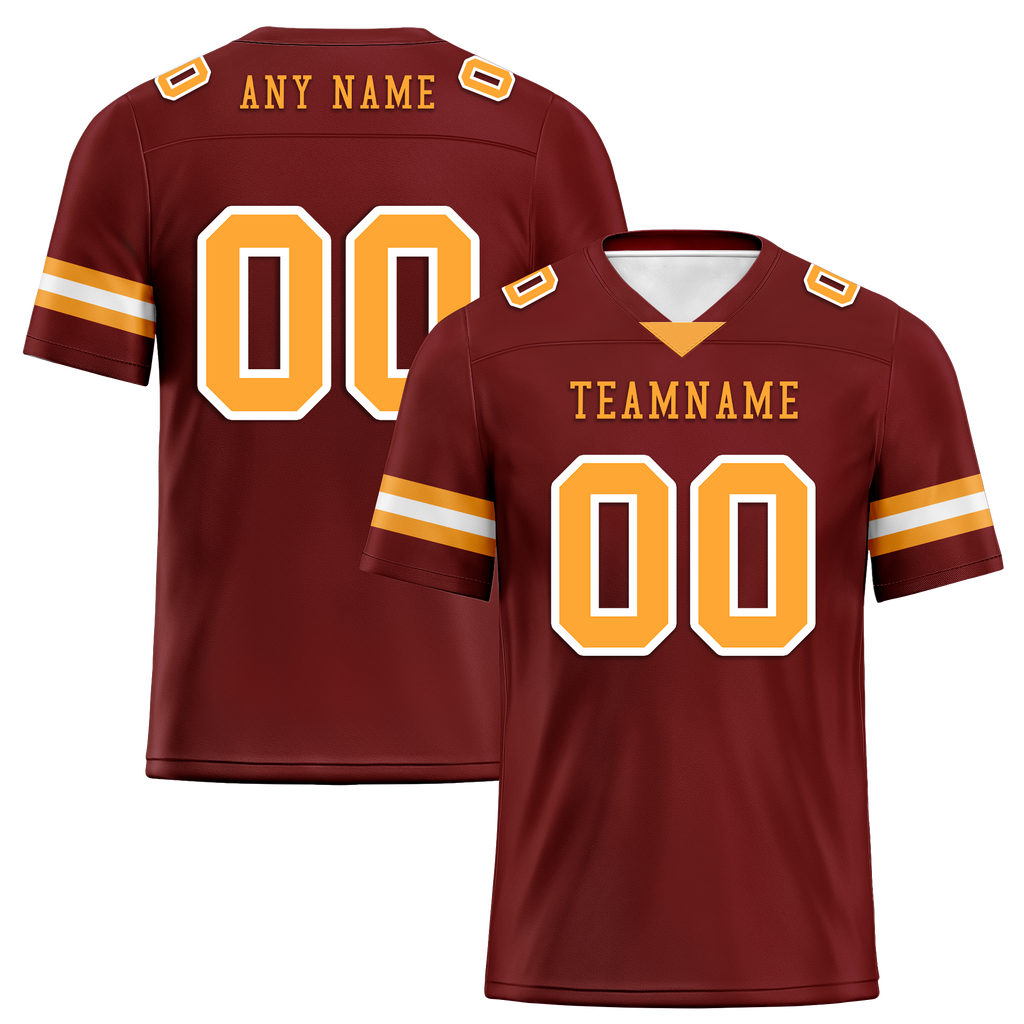 Custom Brown Classic Style Personalized Authentic Football Jersey FBJ02-bd0a70af