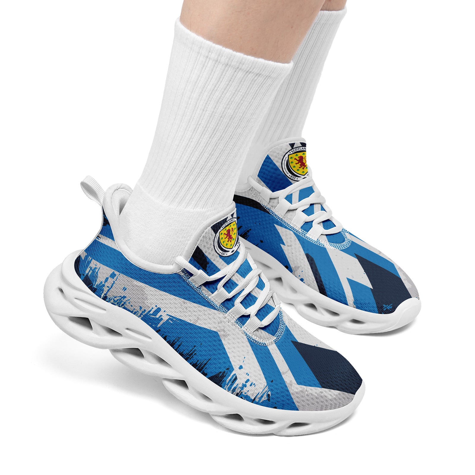 Custom Scotland 2026 World Cup Sneakers DIY Country Flag Running Shoes Lightweight Sport Shoes Gift for Football Fans Personalized Team Name and Logo FN003-F020027-5