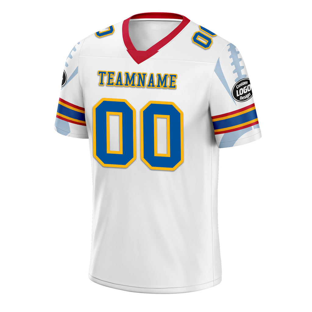 Custom White Pittsburgh Personalized Authentic Football Jersey FBJ02-D025033-31