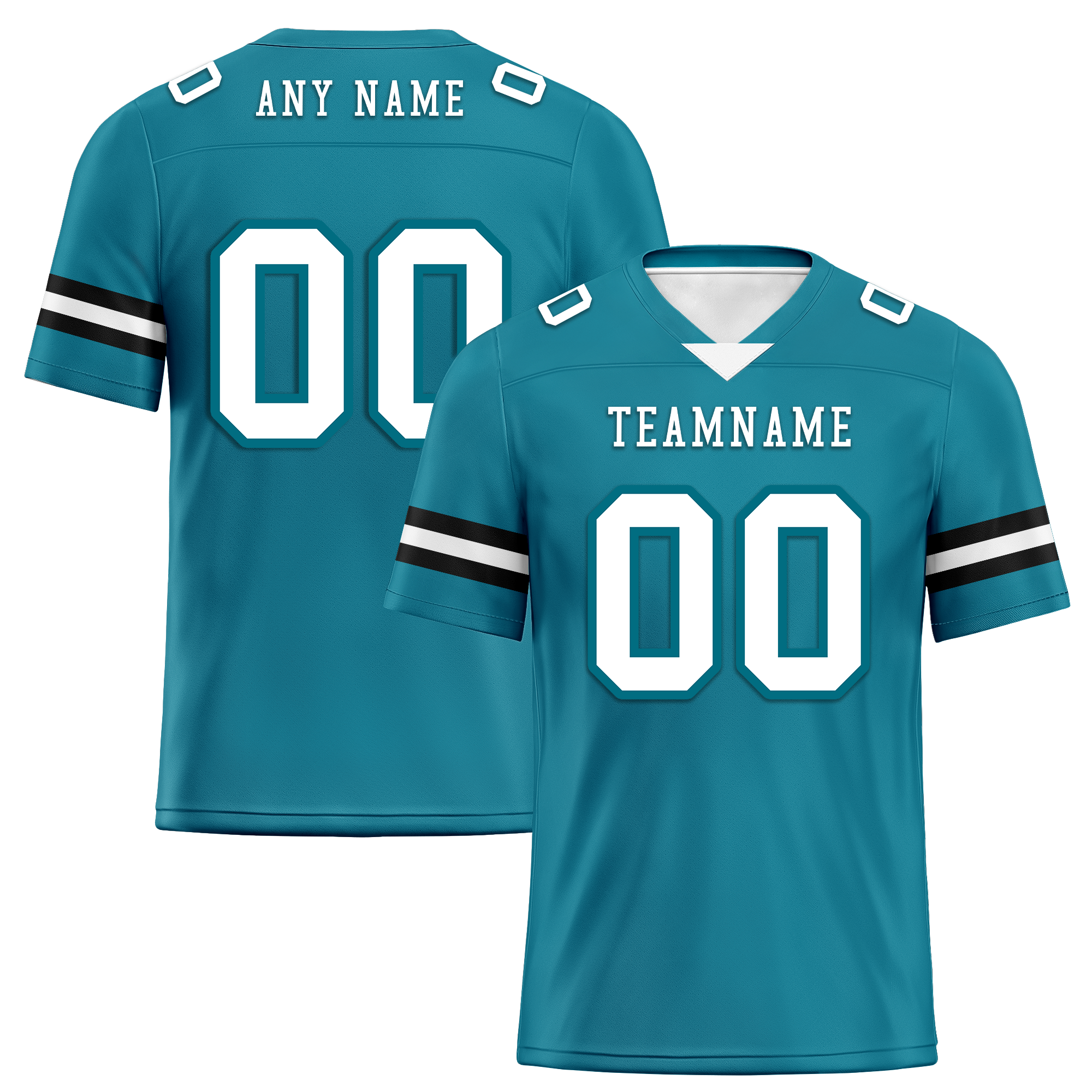 Custom Blue Classic Style Personalized Authentic Football Jersey FBJ02-bd0a70be