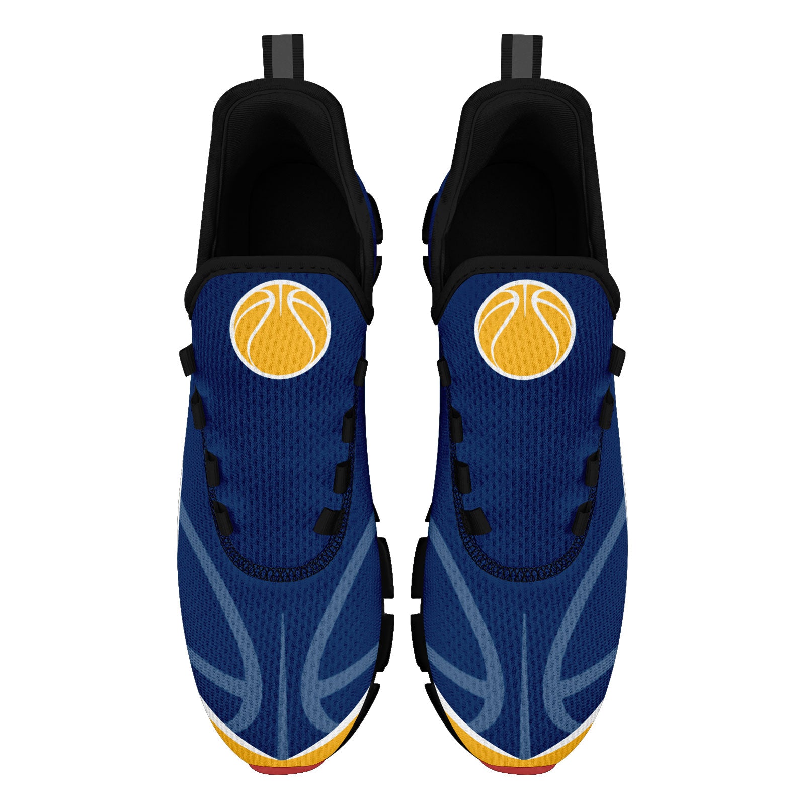 Custom Blue Yellow Maxsoul Shoes Personalized Sneaker FN003XD-D020391-4