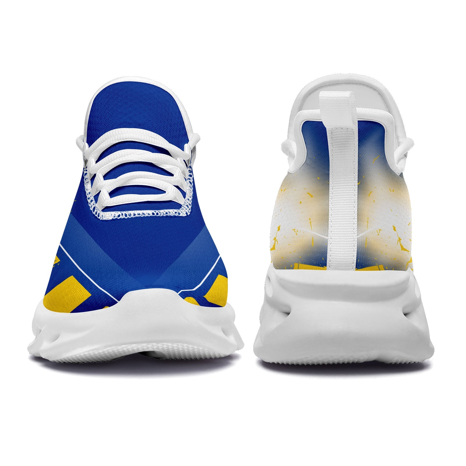 Custom Blue Yellow Los Angeles Maxsoul Shoes Personalized Sneaker FN003-D020260-15 Custom Online