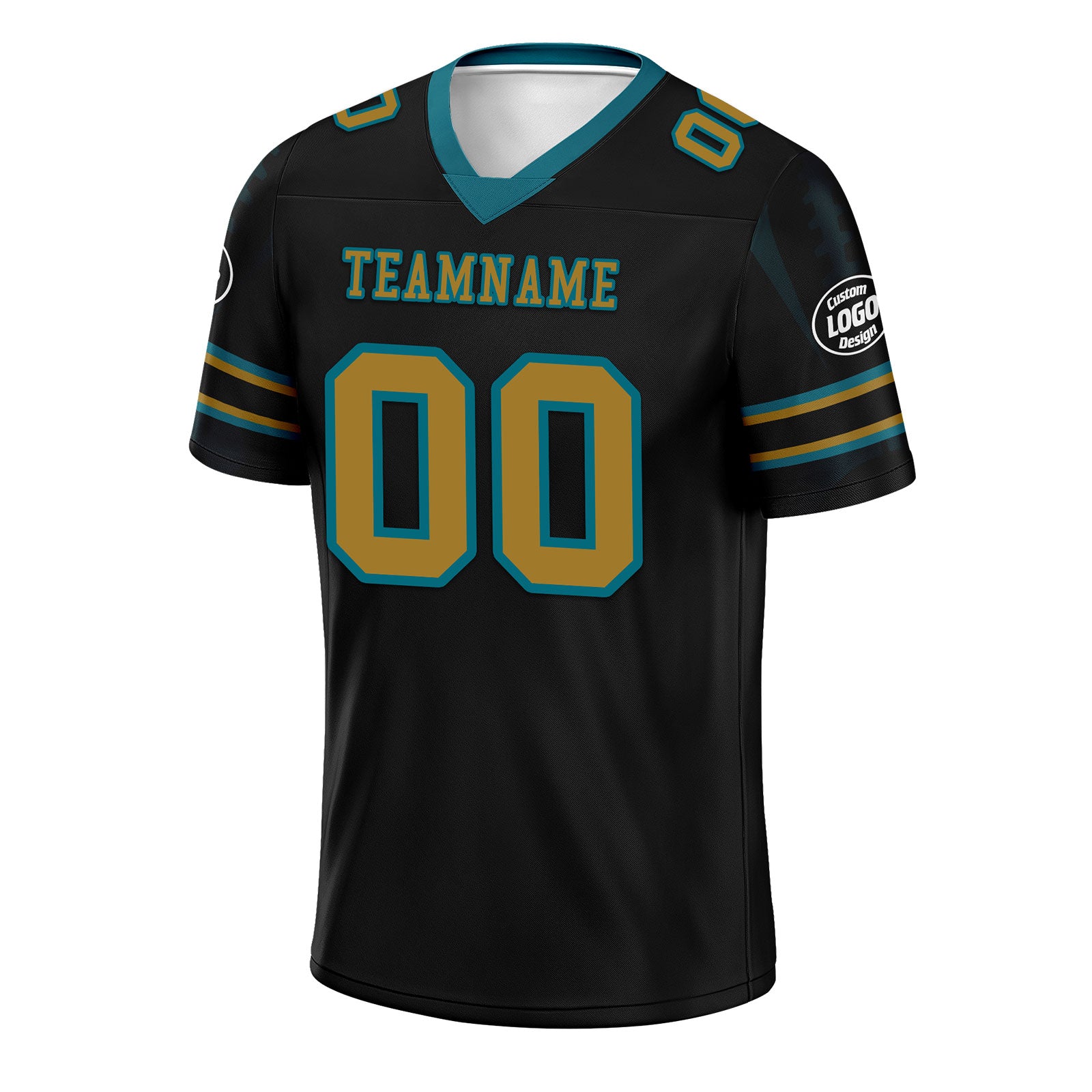 Custom Black Jacksonville Personalized Authentic Football Jersey FBJ02-D025033-17