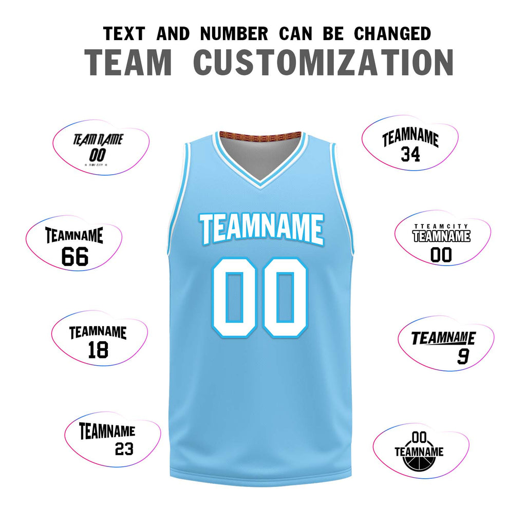 Custom Blue Red Cleveland City Edition Personalized Reversible Basketball Set Sports Basketball Jersey BBJ01R-D0610-6