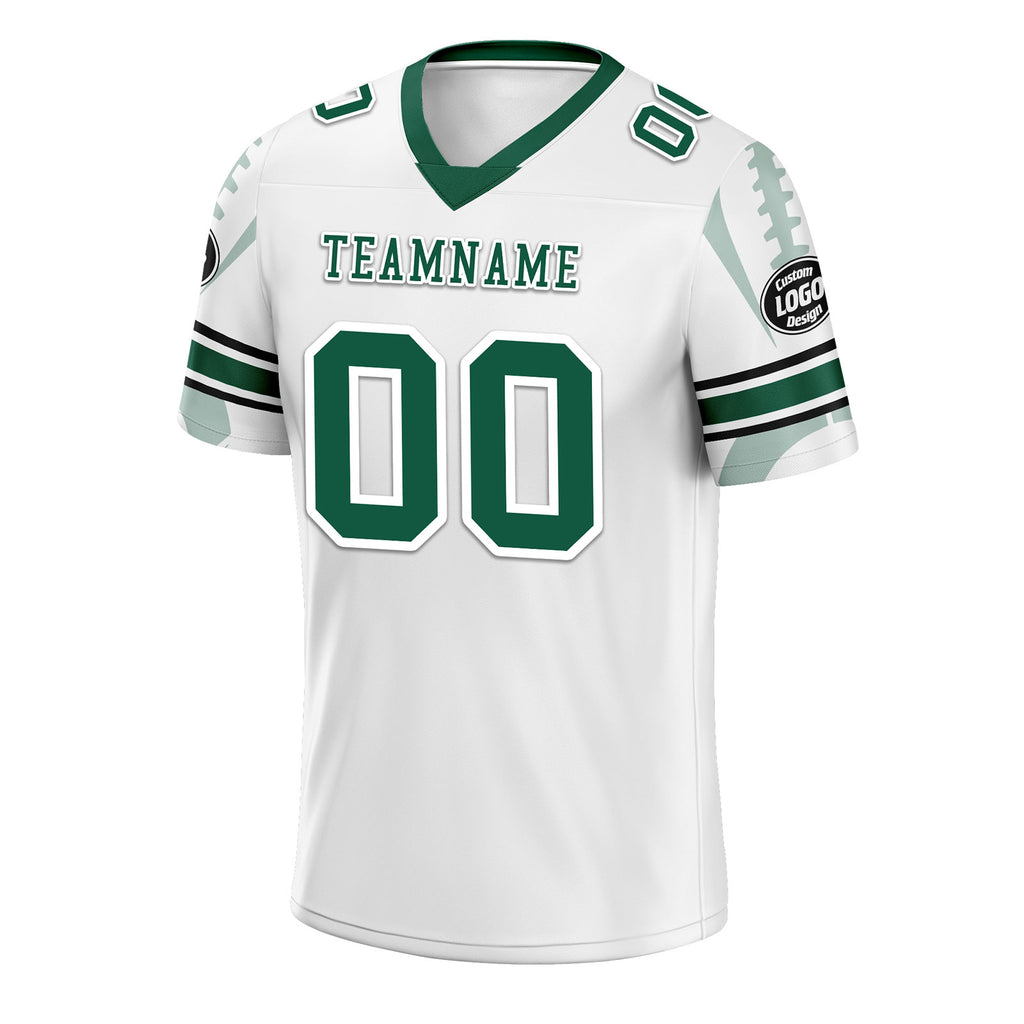 Custom White New York Personalized Authentic Football Jersey FBJ02-D025033-30