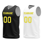Custom Black White Classic Style Reversible Basketball Uniform Personalized Ordinary BBJR-D017048