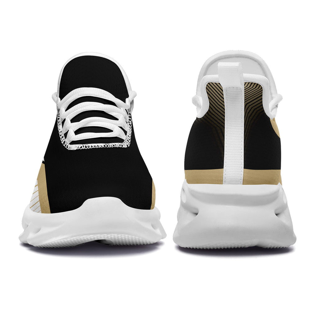 Custom Black Yellow New Orleans Maxsoul Shoes Personalized Sneaker FN003-D020325-19