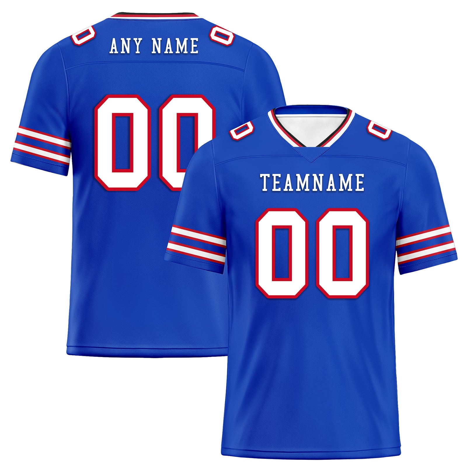 Custom Dark Blue Buffalo Personalized Authentic Football Jersey FBJ02-E0601-4